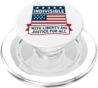 Indivisible con Libertad y Justicia para Todos PopSockets PopGrip para MagSafe