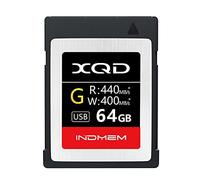 INDMEM 64GB XQD Card Tough MLC XQD 5X Flash Memory Card High Speed G Series (Read 440MB/s and Write 400MB/s)