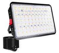 Indmird Focos LED Exterior 200W, 20000LM Blanco Frío 6500K Proyector Led Exteriors IP66 Impermeable Foco Proyectors Led, Luces led exterior para Casa, Garaje, Patio, Camino, Jardín, Terrazas