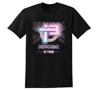 Indo Chine Most Popular Rock Indochine Graphic Men's T-Shirt Black Graphic Unisex tee S T-Shirt Black L