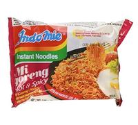 Indo Mie Calentador Fried fideos Mi Goreng Pedas 80g x 5 paquetes