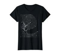 Indo-Pacífico Pez Vela Bajo Las Estrellas Vintage Océano Natur Camiseta gráfica económica, Mujer, Negro, L