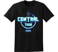 Indochine Central Tour 2022 Men ' s Basic Short Sleeve Casual Graphic tee Round Neck Unisex Tops Men's 100% Cotton Short-Sleeve T-Shirts L