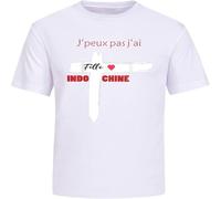 Indochine Central Tour Fille T Shirt Graphic Men's Unisex tee White 3XL