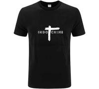 Indochine French Rock Unisex 100% Cotton Short-Sleeve T-Shirts Black M