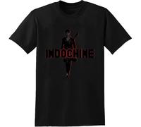 Indochine Groupe Rock Men Basic Casual Summer tee Round Neck Unisex Tops Men's 100% Cotton Short-Sleeve T-Shirts M