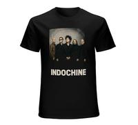 Indochine Pop Francophonie Laventurier Canary Bay Wave French Music Band Pop Mens Graphic Short Sleeve Casual T Shirt Size 3XL