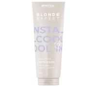 Indola Blonde Expert Instacool Champú | 250 ml | Para rubios fríos, porosos y teñidos | Fortalecedor del Cabello