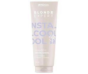 Indola Blonde Expert Instacool Champú | 250 ml | Para rubios fríos, porosos y teñidos | Fortalecedor del Cabello