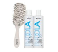 Indola Champú Hidratante Pack 2 x 300 ml + Peine Regalo | Hidratación