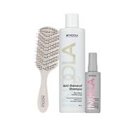 Indola Pack Anti-Caspa y Suavidad - Champú + Sérum Profesional Anti-Frizz - 300ml + 100ml