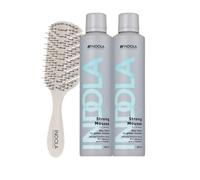 Indola Strong Mousse Pack 2 x 200 ml + Peine Regalo | Fijación Fuerte