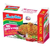 Indomie Mi Goreng - Fideos salteados con sabor picante y picante, 5 x 80 g (400 g)