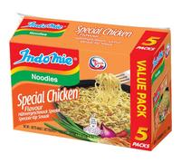 IndoMie Sopa instantánea de fideos con sabor especial a pollo, 75 g, paquete de 5