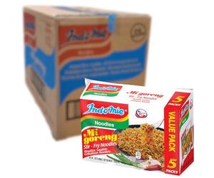 Indomie Tallarines instantáneos fritos Mi Goreng, sabor Fideos salteados, 85 g (paquete de 40) (el empaque puede variar)