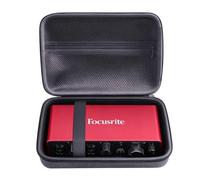 inDomit Funda protectora rígida de viaje compatible con interfaz de audio USB Apollo x4 / Focusrite Scarlett 18i8 / 8i6 / 18i16, negro y gris (solo base)