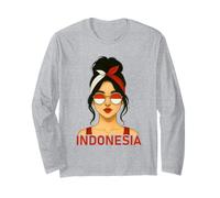 Indonesian Girl Indonesia Flag Indonesian Girlfriend Wife Manga Larga