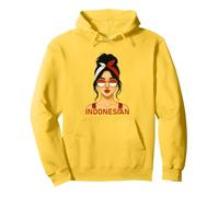 Indonesian Girl Indonesia Flag Indonesian Girlfriend Wife Sudadera con Capucha