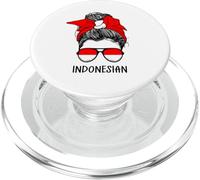 Indonesian Girl Indonesian Heritage Indonesia Flag PopSockets PopGrip para MagSafe