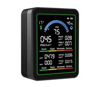 Indoor Air Quality Meter - 9cm Sensor Device | ABS & Metal Material Testing Monitor, Precise Detection Home Air Tester for House Offices Bedroom Outdoor Living Areas Rechargeable Digital Tool