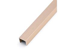 Indoor Bedroom Wall,Black Silver Floor Transition Strip, Aluminu Threshold Joining Strips, U Molding Wood to Tile Seams Edge Banding(Gold,90cm/35.4in)