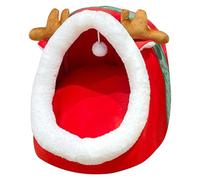 Indoor Cat Bed, Feline Furniture Soft, Pet Couch for Cats, Warm Cat Bed, Washable Pet Couch, Christmas Pet Decor, Snug Cat Cave, Cat Bed for Winter, Soft Pet Supplies for Cats and Dogs