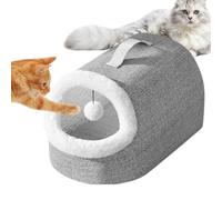 Indoor Cat Bed - Warm Cave Nest Tent for Cats and Small Dogs, Soft Thickened Calming Pet Bed for Sleeping, Winter Use, Travel, and Home Spaces, Fleece Cat House Pet House Washable