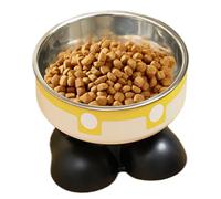 Indoor Cat Feeding Bowls, Dry Wet Food Cat Bowl, Creative Feeding Bowls, Cute Pet Water Food Feeding Station, Cats Food and Water Stand, Elevated Cat Bowls For Food 5.51x5.51x4.13 Inches (Color)