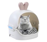 Indoor Cat House Cat Bed Cave - 45 cm Abs Structure with Soft Cotton Mat, Sturdy & Cozy Shelter for Small Pets Up to 5 kg, Easy to Ideal para interiores Hideaway for Sleeping & Resting