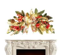 Indoor Christmas Wreath Artificial 22 Inch Party Supplies with Bow and Pine