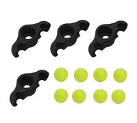 Indoor Cycling Snap Feet Adapters, Anti-Slip Rocker Plate, 4X Rocker Plate Trainer, Bike Trainer Shock Absorber, Indoor Cycling Trainer Adapter, Rocker Plate for Bike, Tennis Balls for Rocker Plate, A
