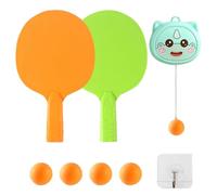 Indoor Dangling Table Tennis Set, Swing Training Pong Exerciser with Racket and Balls, Portable Interactive Toy for Kids, Parent-Child Reflex Game for Home Workout and Skill Building 160g