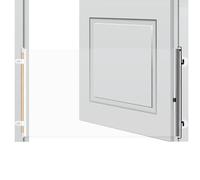 Indoor Dog Gate - Retractable Tall Safety Pet Gate | Anti Jump Barrier Mesh Fence Adjustable Width Easy Install For Stairs Hallway Doorways Secure Lock System