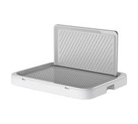 Indoor Dog Toilet with Removable Mesh Grate & Wall Column - 50.5cm Portable Puppy Potty Training Tray | Floor Protection Leakproof Training Pad Holder For Small Medium Dogs Keeps Paws Dry