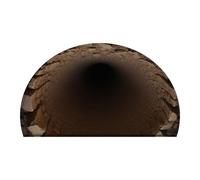 Indoor Door Mat, Anti Slip Optical Rug, 19.69x31.5 Inches Crystal Velvet Carpet with Bottomless Hole Design, Entryway Mat, Illusion Rug with Sturdy Style, Door Pad for Bedroom Kitchen