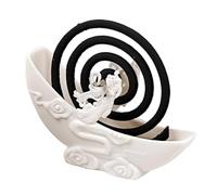 Indoor Fly Coil Holder - Chang'e Moon Shaped Portable Tray, Fly Coils Outdoor Holder | Decorative Stand For Patio, Deck, Porch, Balcony, Lawn, Picnic, Backyard, Home, Restaurant