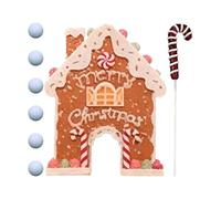 Indoor Golf Game - Christmas Golf Decor, Fun Putting Play Set, Golf Course Kit, Cane Club Equipment, Sport Accessory for Adults Beginners, Home Holiday Entertainment 15,75 x 11,81 pulgadas