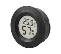 Indoor Outdoor Temperature Humidity Meter - Indoor Temperature Sensor Hygrometer | Round Digital Humidity Gauge | Guitar Case Temperature and Humidity Gauge Meter for Tank, Jars, Guitar Case