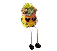 Indoor Plant Pot for Windowsill Coffee Table Whimsical Pineapple Planter
