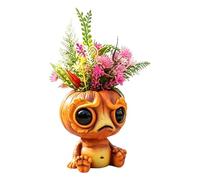 Indoor Plant Pots - Decorative Sitting Flower Planter Pot | Portable Sitting Statue Tabletop Decorations for Bonsai Home Office Desks Bookshelves Balcony Patio Garden Outdoor