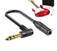 Indoor Right Angle, Guitar Extension Cable, Plug-and-Play 1/4 Inch, Stable | Stereo Audio Adapter Cable Guitars Speakers Musical Instruments Multimedia, Live Performances Recordings