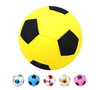 Indoor Soccer Ball - Inflatable Fabric Sport Cloth Covered Football, Leakproof Soft Soccer Ball For Children, Interactive Beach Balls For Kids Teenagers, Lightweight Safe Play Balls