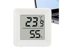 Indoor Temperature Humidity Sensor - 50g Battery Operated Gauge Hydrometer | Digital Thermometer Hygrometer Monitor ABS Portable Mini Device | Home Greenhouse Terrarium