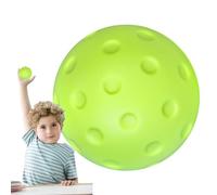 Indoor Training Pickleball Ball - Soft Standard Size Pickleball Training Ball | Low Noise Picklebâll Bàll | PU Foam, 7.4cm, 30g, Quiet Noiseless Practice Bàll, For Beginners Professionals, Indoor Back