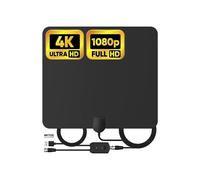 Indoor TV Antenna, 2024 New Digital Terrestrial TV Antenna with Signal Amplifier, 250 Miles Range, with 5M Cable