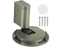 Indoor Windproof Door Stop - Heavy Duty Mechanical Stopper Adjustable Height Aluminum Alloy Construction Easy Install | Floor Mount Holder For Exterior Entrance Home Office Protection