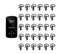 IndoorLink Sistema de guía turístico inalámbrico de mano, sistema de audio Whisper Tour Guide, amplio rango de trabajo, juego de auriculares de guía turística para iglesia, visita a fábrica, visita al