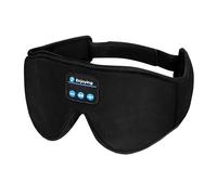 IndoTeam Máscara para dormir Bluetooth - Auriculares para dormir con máscara de ojos 3D profunda - Máscara Bluetooth con dientes azules - Máscara de dormir con música opaca auriculares Bluetooth