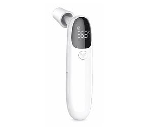 IndoTeam Termómetro digital de oído para adultos y niños, termómetro infrarrojo para la frente rápido y preciso, lectura instantánea, alarma de fiebre y pantalla LCD, termómetros infrarrojos para uso