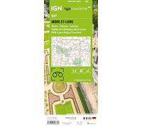 Indre-et-Loire Tours: INDRE-ET-LOIRE - TOURS - CHINON - LOCHES - VALLÉE ET CHÂTEAUX DE LA LOIRE - PNR LOIRE-ANJOU-TOURAINE 1:100000: D37 (TOP 100)